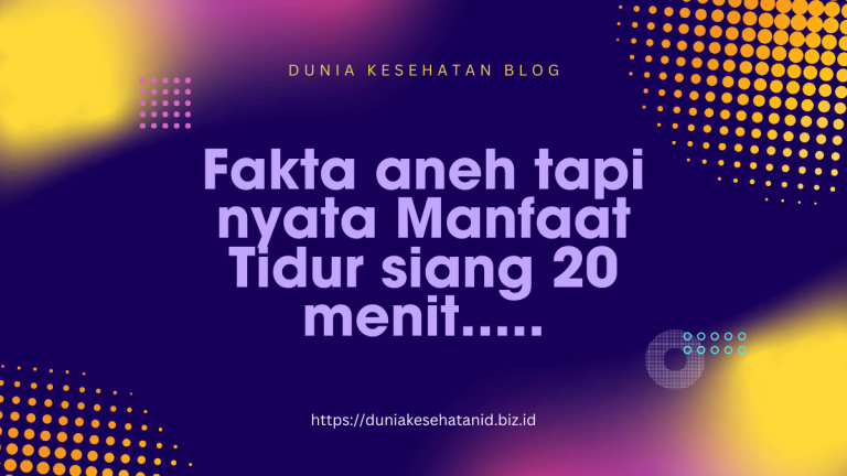Fakta Aneh tapi Nyata Manfaat Tidur Siang 20 Menit